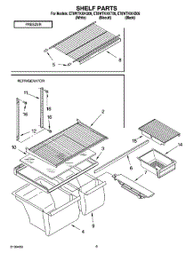 05 - Shelf Parts, Optional Parts parts for Whirlpool Refrigerator ET8WTKXKQ09 from AppliancePartsPros.com