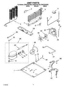 04 - Unit Parts parts for Whirlpool Refrigerator ET8WTKXKB09 from AppliancePartsPros.com