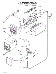 05 - Icemaker Parts parts for Whirlpool Refrigerator ET8WTMXKQ08 from AppliancePartsPros.com