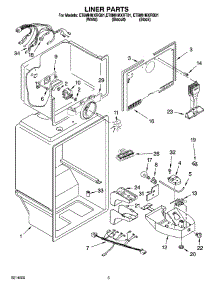 03 - Liner Parts parts for Whirlpool Refrigerator ET8MHMXRT01 from AppliancePartsPros.com