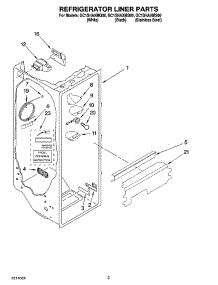 02 - Refrigerator Liner Parts parts for Whirlpool Refrigerator GC1SHAXMS00 from AppliancePartsPros.com