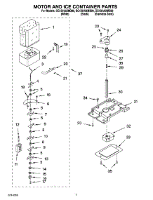 05 - Motor And Ice Container Parts parts for Whirlpool Refrigerator GC1SHAXMB00 from AppliancePartsPros.com