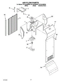 10 - Air Flow Parts parts for Whirlpool Refrigerator GC1SHAXMS00 from AppliancePartsPros.com