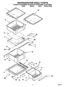 03 - Refrigerator Shelf Parts parts for Whirlpool Refrigerator GC3PHEXNT03 from AppliancePartsPros.com