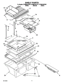 06 - Shelf Parts, Optional Parts parts for Whirlpool Refrigerator ET8MHMXRB01 from AppliancePartsPros.com