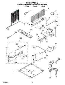 04 - Unit Parts parts for Whirlpool Refrigerator ET8MHKXMB04 from AppliancePartsPros.com