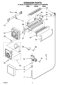05 - Icemaker Parts parts for Whirlpool Refrigerator ET1CHMXKB06 from AppliancePartsPros.com