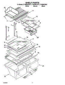06 - Shelf Parts, Optional Parts parts for Whirlpool Refrigerator ET1MHMXRT01 from AppliancePartsPros.com