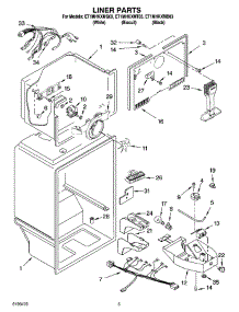 03 - Liner Parts parts for Whirlpool Refrigerator ET1MHKXMB03 from AppliancePartsPros.com