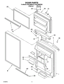 02 - Door Parts parts for Whirlpool Refrigerator ER2CHMXPB03 from AppliancePartsPros.com