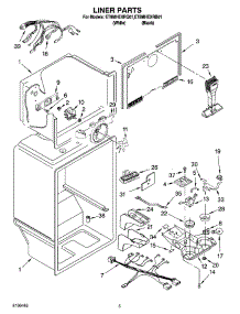 03 - Liner Parts parts for Whirlpool Refrigerator ET8MHEXRB01 from AppliancePartsPros.com