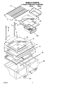 06 - Shelf Parts, Optional Parts parts for Whirlpool Refrigerator ET1MHEXRB02 from AppliancePartsPros.com
