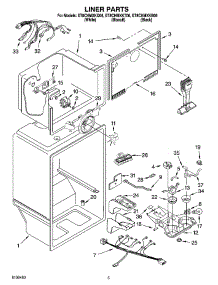 03 - Liner Parts parts for Whirlpool Refrigerator ET8CHMXKT06 from AppliancePartsPros.com