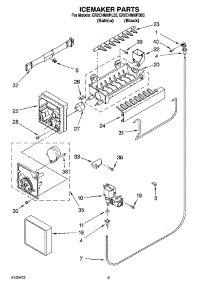 05 - Icemaker Parts parts for Whirlpool Refrigerator ER2CHMXPL03 from AppliancePartsPros.com