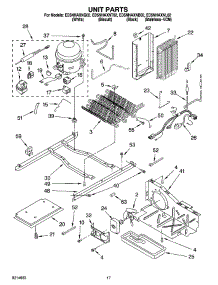 11 - Unit Parts parts for Whirlpool Refrigerator ED5NHAXNL02 from AppliancePartsPros.com
