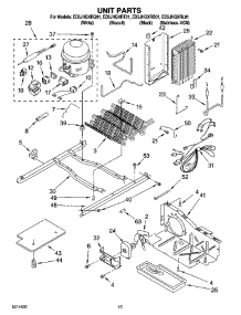 09 - Unit Parts parts for Whirlpool Refrigerator ED5JHGXRQ01 from AppliancePartsPros.com