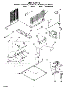 04 - Unit Parts parts for Whirlpool Refrigerator ET1LFKXKB06 from AppliancePartsPros.com