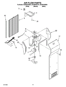 09 - Air Flow Parts parts for Whirlpool Refrigerator ED5RHAXNT01 from AppliancePartsPros.com