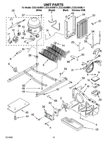 09 - Unit Parts parts for Whirlpool Refrigerator ED5LHAXML11 from AppliancePartsPros.com