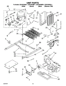 09 - Unit Parts parts for Whirlpool Refrigerator ED5VHGXMQ11 from AppliancePartsPros.com