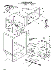 03 - Liner Parts parts for Whirlpool Refrigerator ET8LFKXKT06 from AppliancePartsPros.com