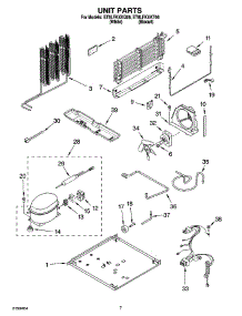04 - Unit Parts parts for Whirlpool Refrigerator ET8LFKXKT06 from AppliancePartsPros.com