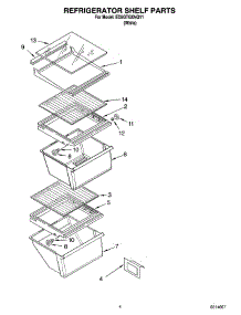 03 - Refrigerator Shelf Parts parts for Whirlpool Refrigerator ED5GTGXNQ11 from AppliancePartsPros.com