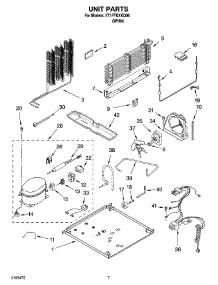 04 - Unit Parts parts for Whirlpool Refrigerator ET1FTKXKQ06 from AppliancePartsPros.com