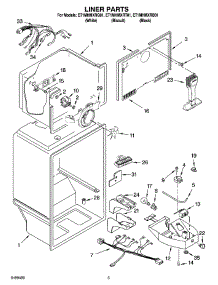 03 - Liner Parts parts for Whirlpool Refrigerator ET1MHMXRQ01 from AppliancePartsPros.com