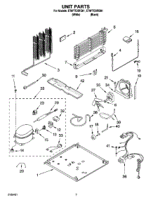 04 - Unit Parts parts for Whirlpool Refrigerator ET8FTEXRB01 from AppliancePartsPros.com