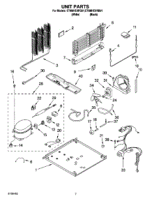 04 - Unit Parts parts for Whirlpool Refrigerator ET8MHEXRQ01 from AppliancePartsPros.com