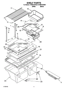 06 - Shelf Parts, Optional Parts parts for Whirlpool Refrigerator ET8MHEXRQ01 from AppliancePartsPros.com
