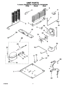 04 - Unit Parts parts for Whirlpool Refrigerator ET8CHMXKQ06 from AppliancePartsPros.com