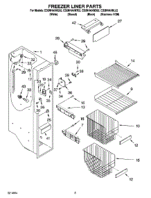 04 - Freezer Liner Parts parts for Whirlpool Refrigerator ED2NHAXNL02 from AppliancePartsPros.com