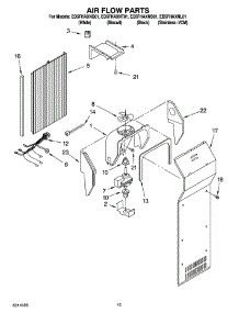 09 - Air Flow Parts parts for Whirlpool Refrigerator ED5FHAXNB01 from AppliancePartsPros.com