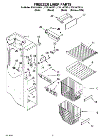 04 - Freezer Liner Parts parts for Whirlpool Refrigerator ED2LHAXMQ11 from AppliancePartsPros.com