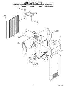 12 - Air Flow Parts, Optional Parts parts for Whirlpool Refrigerator ED2NHAXNB02 from AppliancePartsPros.com