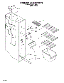 04 - Freezer Liner Parts parts for Whirlpool Refrigerator ED2GTKXNQ01 from AppliancePartsPros.com