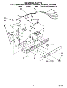 11 - Control Parts parts for Whirlpool Refrigerator ED2FHEXNB01 from AppliancePartsPros.com