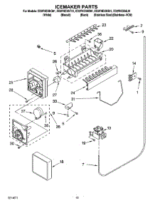 12 - Icemaker Parts, Optional Parts parts for Whirlpool Refrigerator ED2FHEXNQ01 from AppliancePartsPros.com