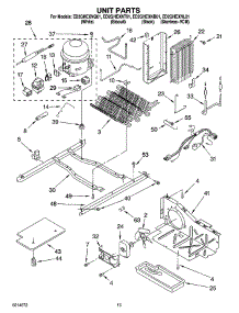 09 - Unit Parts parts for Whirlpool Refrigerator ED2GHEXNT01 from AppliancePartsPros.com
