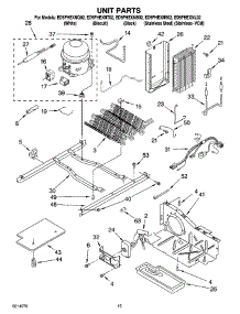 09 - Unit Parts parts for Whirlpool Refrigerator ED5FHEXNS02 from AppliancePartsPros.com