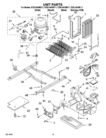 09 - Unit Parts parts for Whirlpool Refrigerator ED2LHAXMB11 from AppliancePartsPros.com