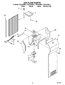 12 - Air Flow Parts, Optional Parts parts for Whirlpool Refrigerator ED2LHAXMT11 from AppliancePartsPros.com