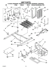 09 - Unit Parts parts for Whirlpool Refrigerator ED2FHEXNL01 from AppliancePartsPros.com