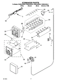 10 - Icemaker Parts parts for Whirlpool Refrigerator ED2NHAXNT02 from AppliancePartsPros.com