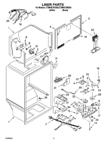 03 - Liner Parts parts for Whirlpool Refrigerator ET8MHEXRB00 from AppliancePartsPros.com