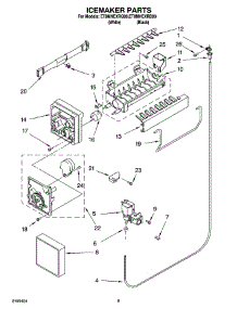05 - Icemaker Parts parts for Whirlpool Refrigerator ET8MHEXRB00 from AppliancePartsPros.com