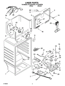 03 - Liner Parts parts for Whirlpool Refrigerator ET1FTKXKQ05 from AppliancePartsPros.com