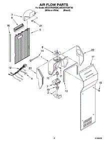 05 - Air Flow Parts parts for Whirlpool Refrigerator 8ED2GTKXRQ00 from AppliancePartsPros.com